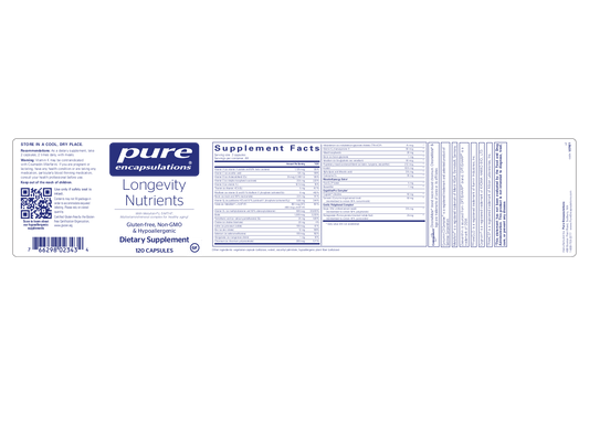 Pure Encapsulations Longevity Nutrients