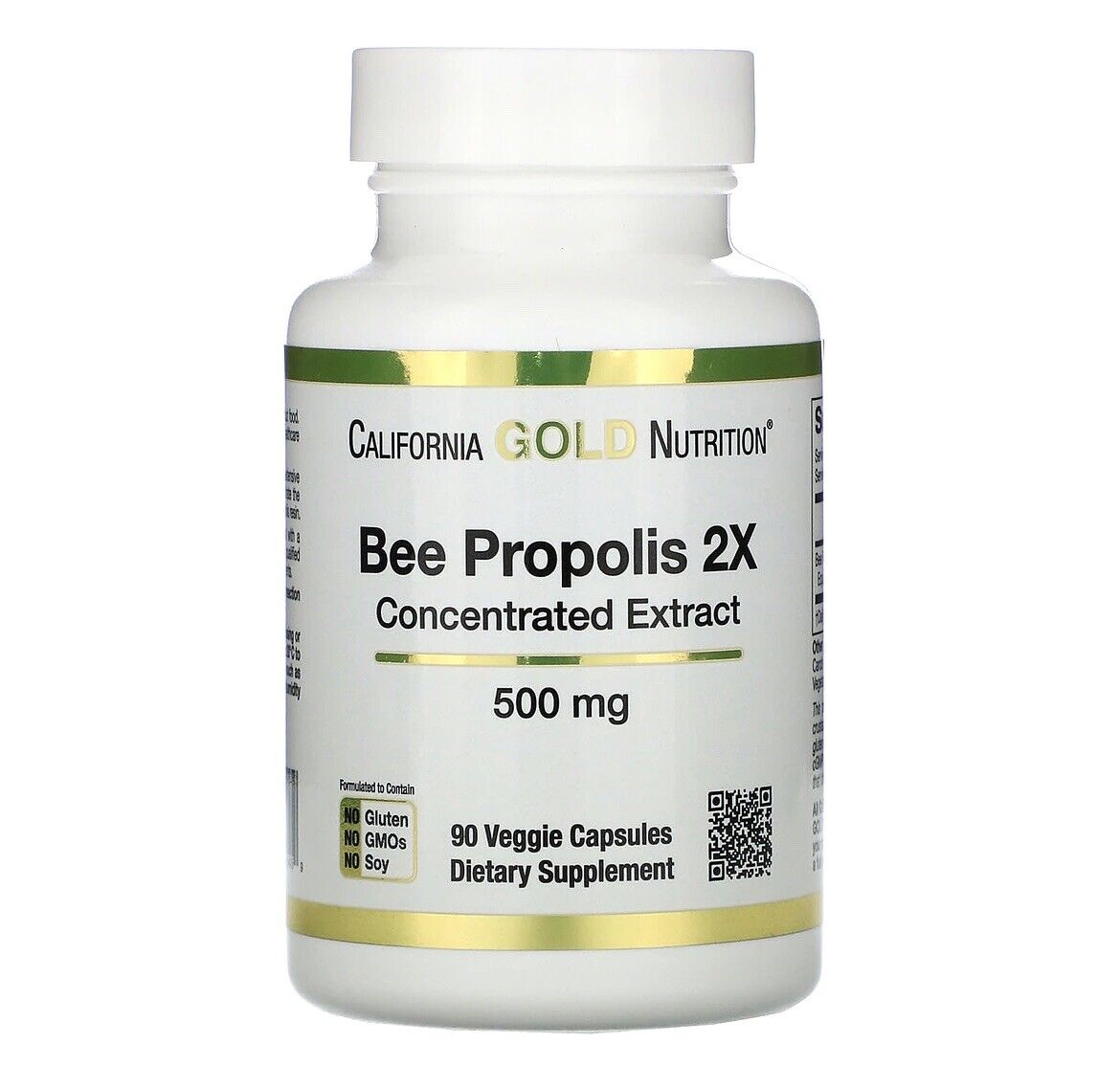 California Gold Nutrition Bee Propolis 2X Concentrated Extract 90 Capsules NEW