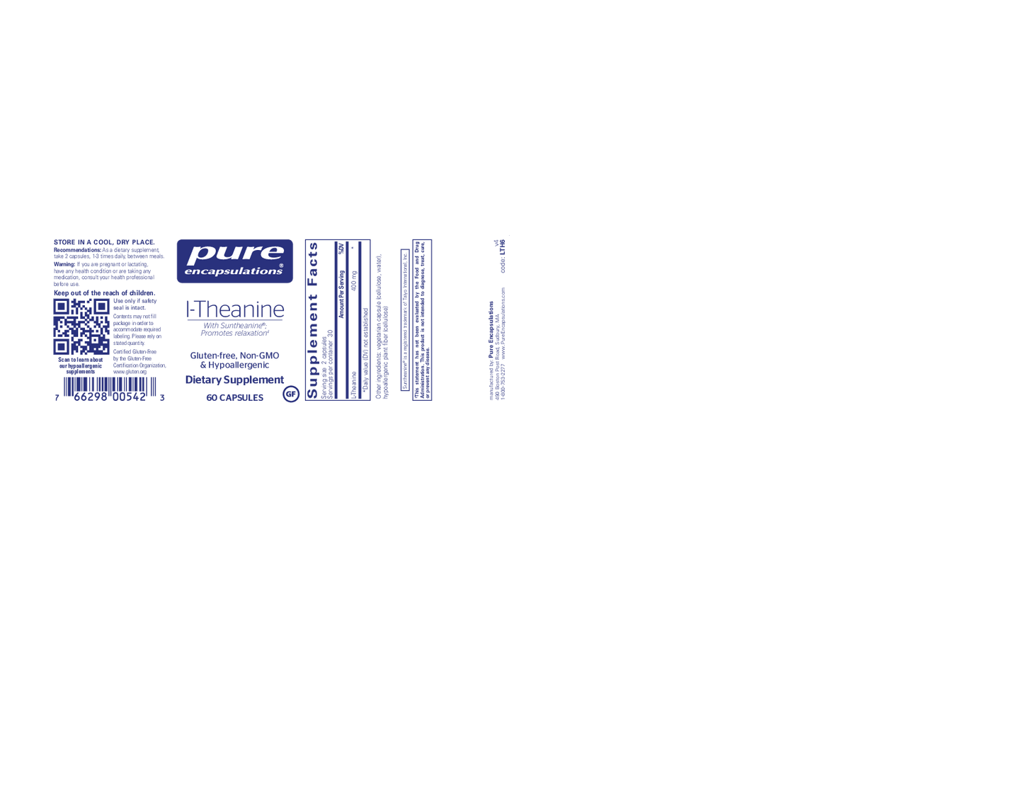 Pure Encapsulations L-Theanine