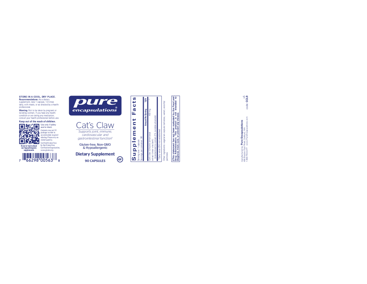 Pure Encapsulations Cat's Claw