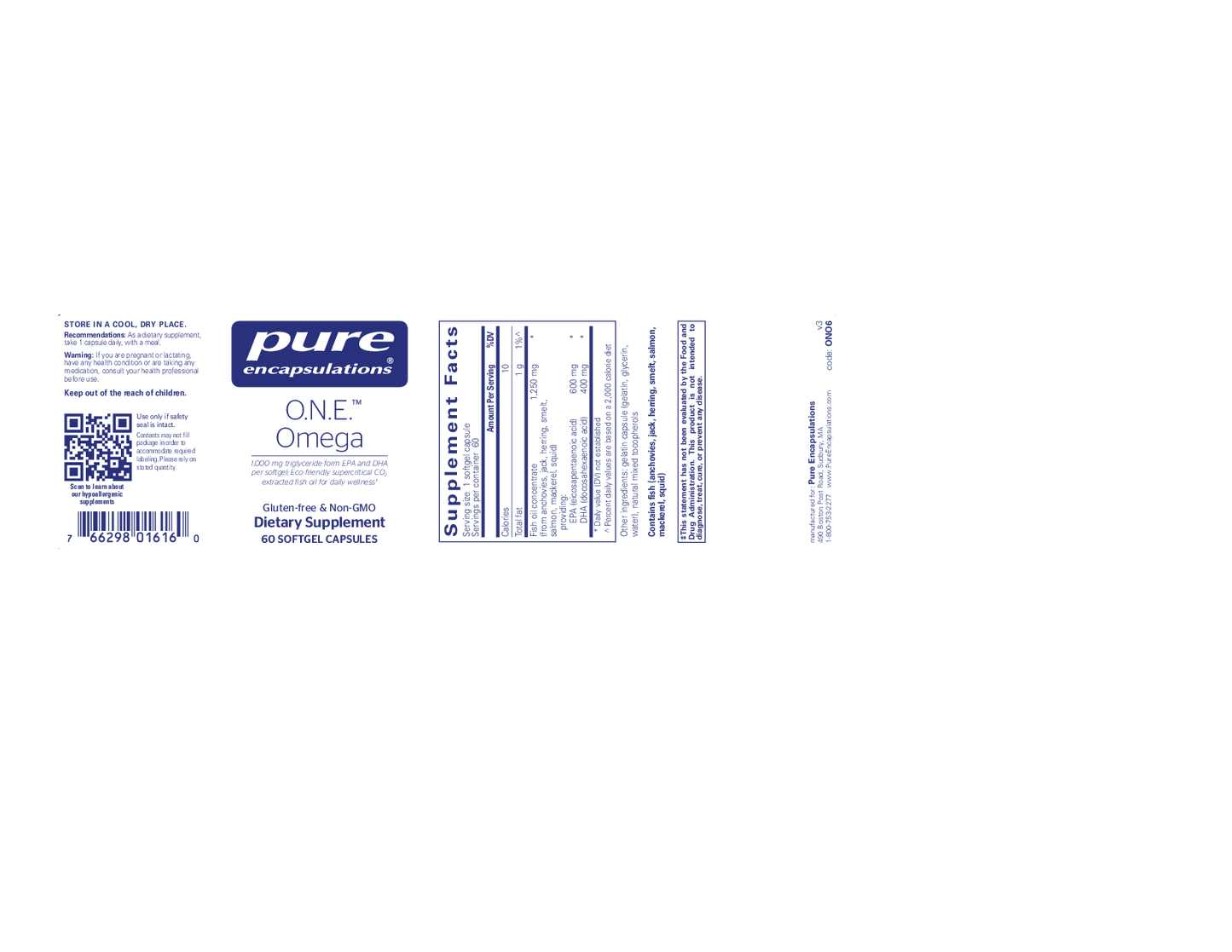 Pure Encapsulations O.N.E. Omega