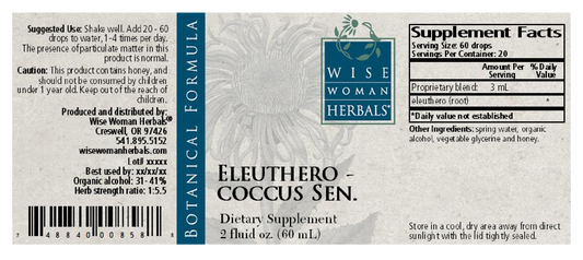 Wise Woman Herbals Eleutherococcus/eleuthero