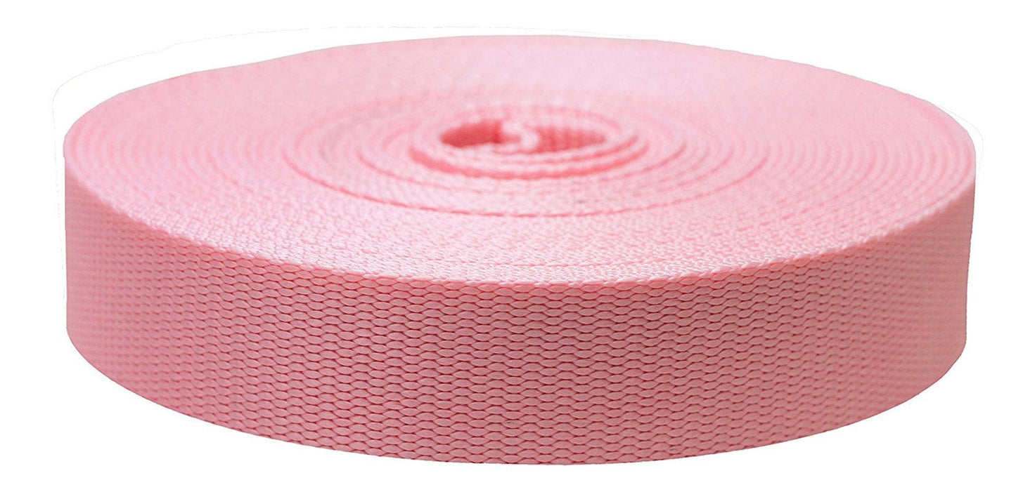 Strapworks 1 Inch X 10 Yard Flat Nylon Webbing Strap, Dark Red