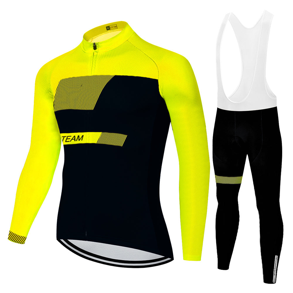 New Summer Breathable Cycling Jersey Long Sleeve Suit - Blue Force Sports