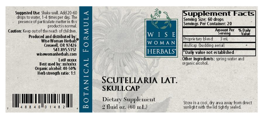 Wise Woman Herbals Scutellaria/skullcap
