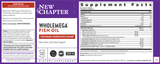 New Chapter Wholemega 1,000 mg
