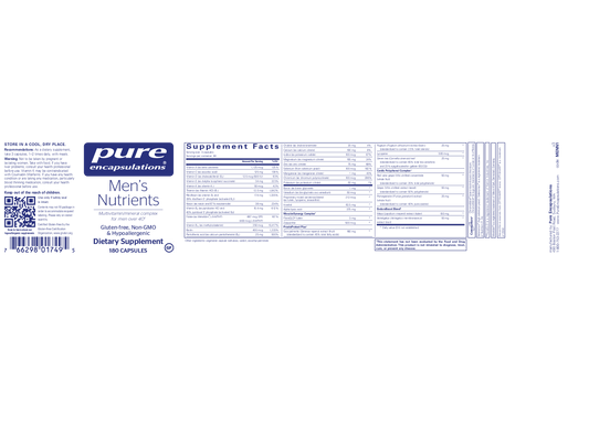 Pure Encapsulations Men's Nutrients