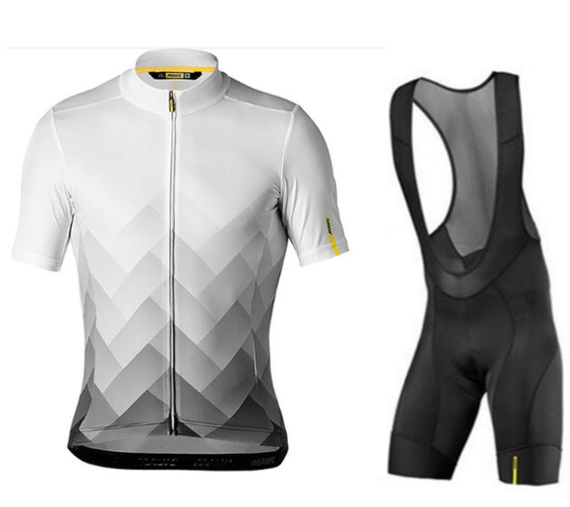 Mavic short-sleeved bib cycling jersey suit - Blue Force Sports