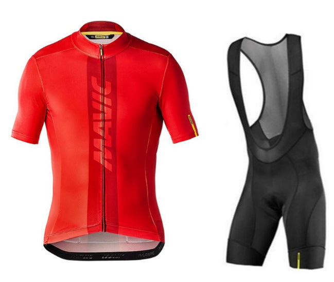 Mavic short-sleeved bib cycling jersey suit - Blue Force Sports