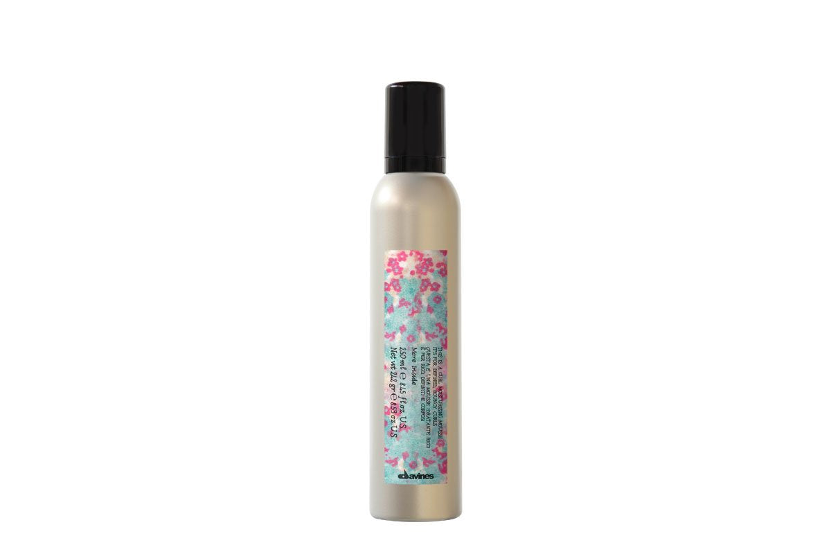 Davines This Is A Curl Moisturizing Mousse, Volumizing, Paraben Free Formula For Bouncy And Defined Curls And Waves, 8.53 Fl. Oz.