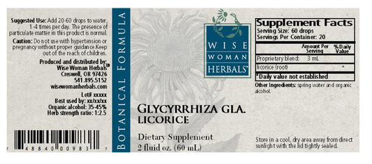 Wise Woman Herbals Glycyrrhiza/licorice