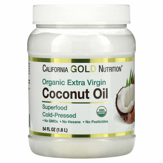 California Gold Nutrition Cold Pressed Organic Extra Virgin Olive Oil 54floz NEW