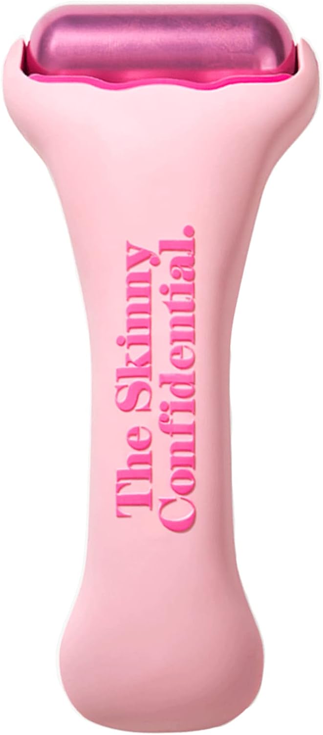 The Skinny Confidential HOT Mess Ice Roller, Skin Care Tools to Debloat, Derma Roller for Clear Skin & Natural Radiance, Facial Roller for Lymphatic Drainage, Gets Cold Fast & Stays Cold Long