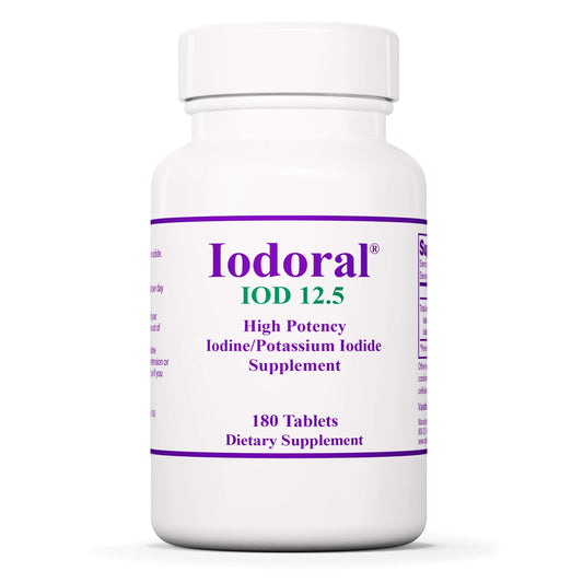 Optimox Iodoral 12.5 mg High Potency Iodine Nutritional Supplement 180 Tablets
