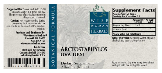 Wise Woman Herbals Arctostaphylos/uva ursi
