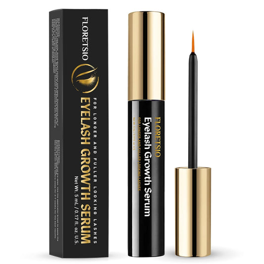 Lash Serum for Eyelash & Eyebrow Growth: Irritation-Free Formulated Rapid Growth Lash Serum for Natural Lashes and Eyebrows - Boost, Longer, Thicker, Fuller Lashes 5ml