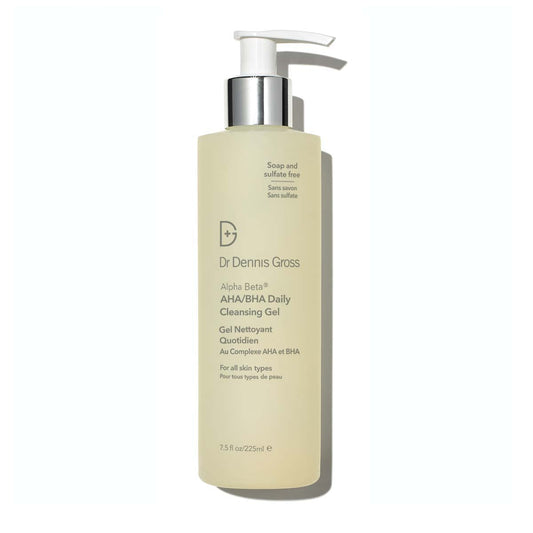 Dr. Dennis Gross Alpha Beta¨ AHA/BHA Daily Cleansing Gel, for Skin That is Dull, Congested and Uneven Tone & Texture (7.5 Fl Oz)