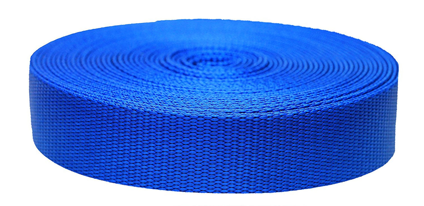 Strapworks 3/4 Inch X 10 Yards Colored Flat Nylon Webbing Strap