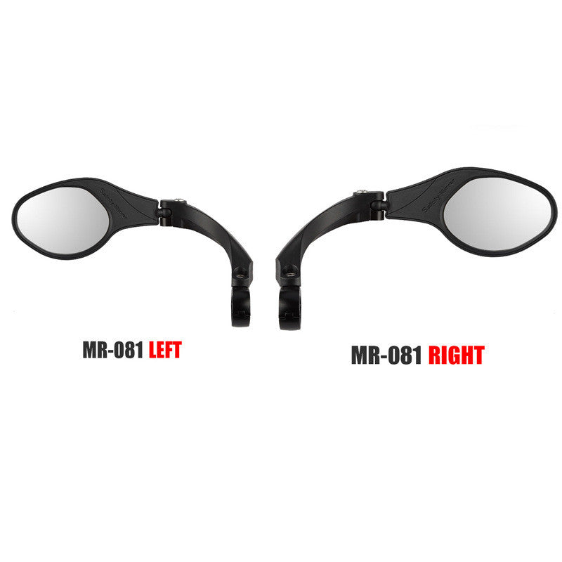 Foldable rearview mirror for bicycle - Blue Force Sports