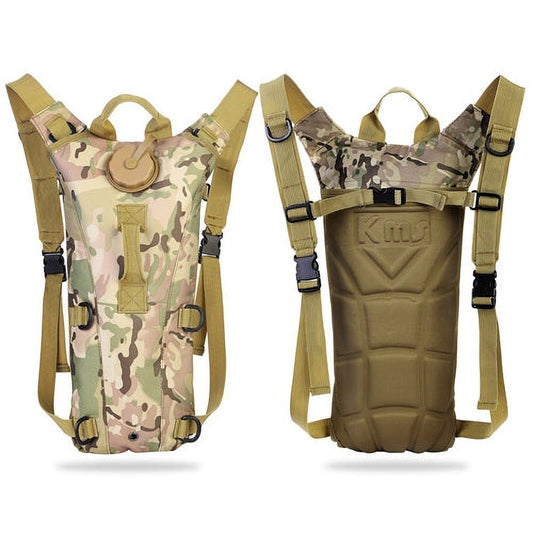 [Pack of 2] Tactical Hydration Pack 3L Water Bladder Adjustable Water Drink Backpack for Hiking Cycling Climbing Running
