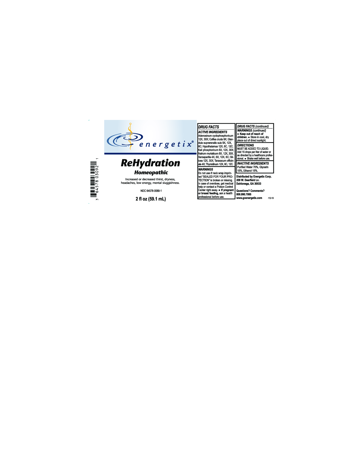 Energetix ReHydration