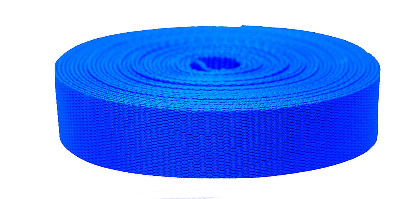 Strapworks 3/4 Inch X 10 Yards Colored Flat Nylon Webbing Strap