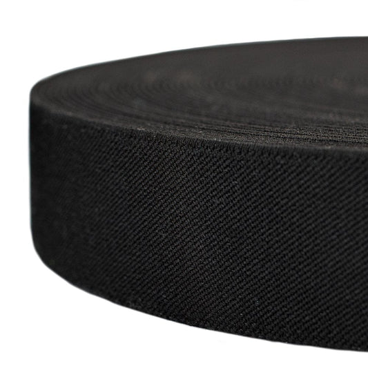 Country Brook Design® 1 1/2 Inch Black Suspender Elastic Webbing, 6 Yards