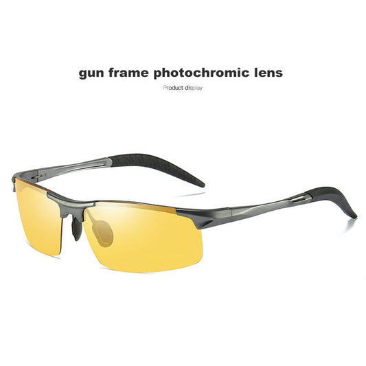 Direct Sale Sports Aluminum-magnesium Polarized Riding Glasses Sunglasses - Blue Force Sports