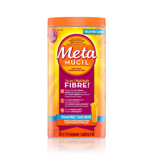 Metamucil 3 in 1 Multihealth Fibre Orange Flavour Smooth Texture Powder