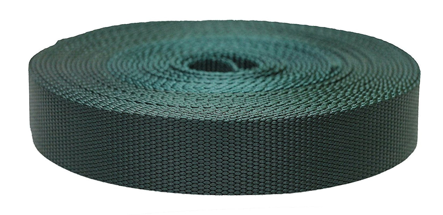 Strapworks 1.5 Inch X 50 Yard Flat Nylon Webbing Strap, Pacific Blue
