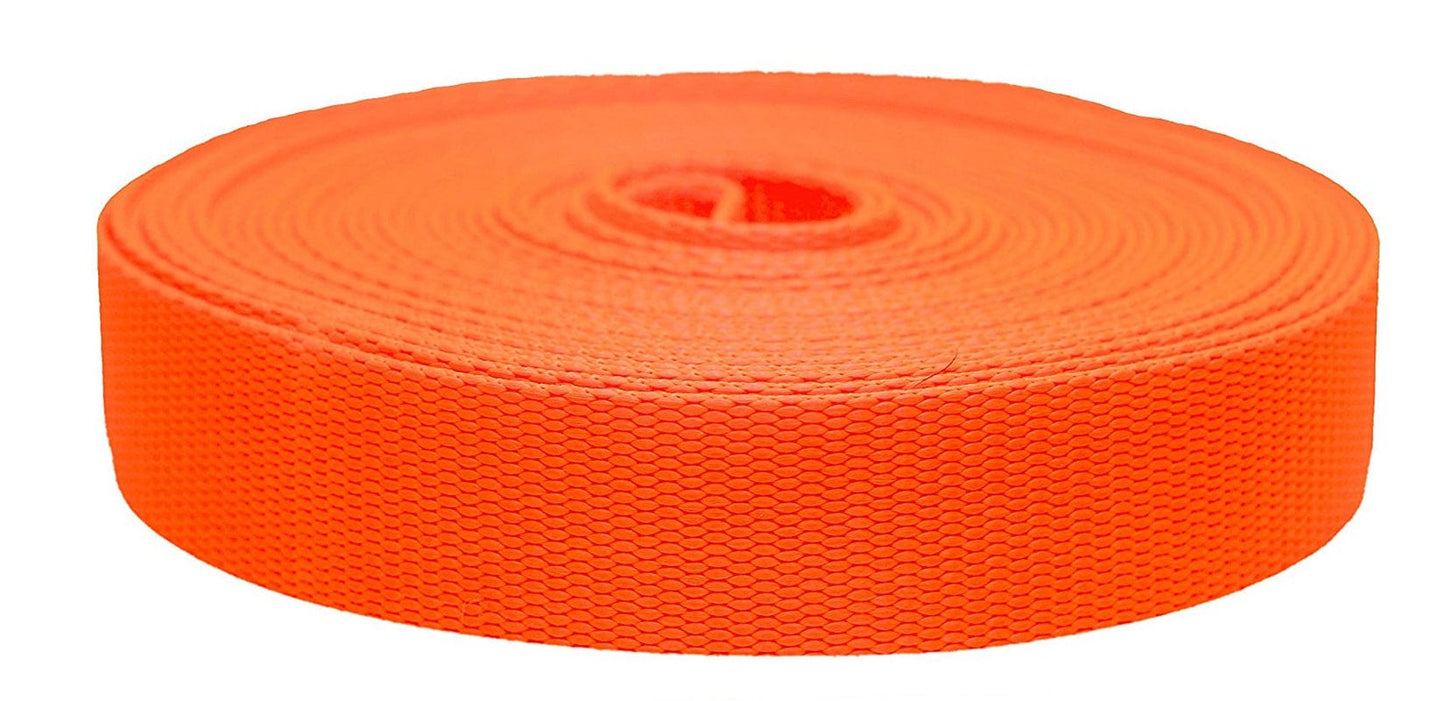 Strapworks 1 Inch X 10 Yard Flat Nylon Webbing Strap, Dark Red
